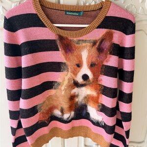 Anthropologie Troubadour Corgi Sweater